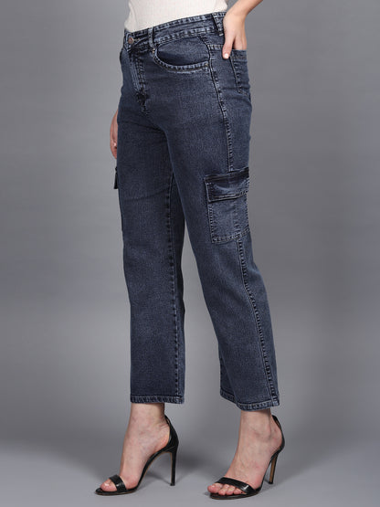 Navy Metro Maven Cargo Jeans