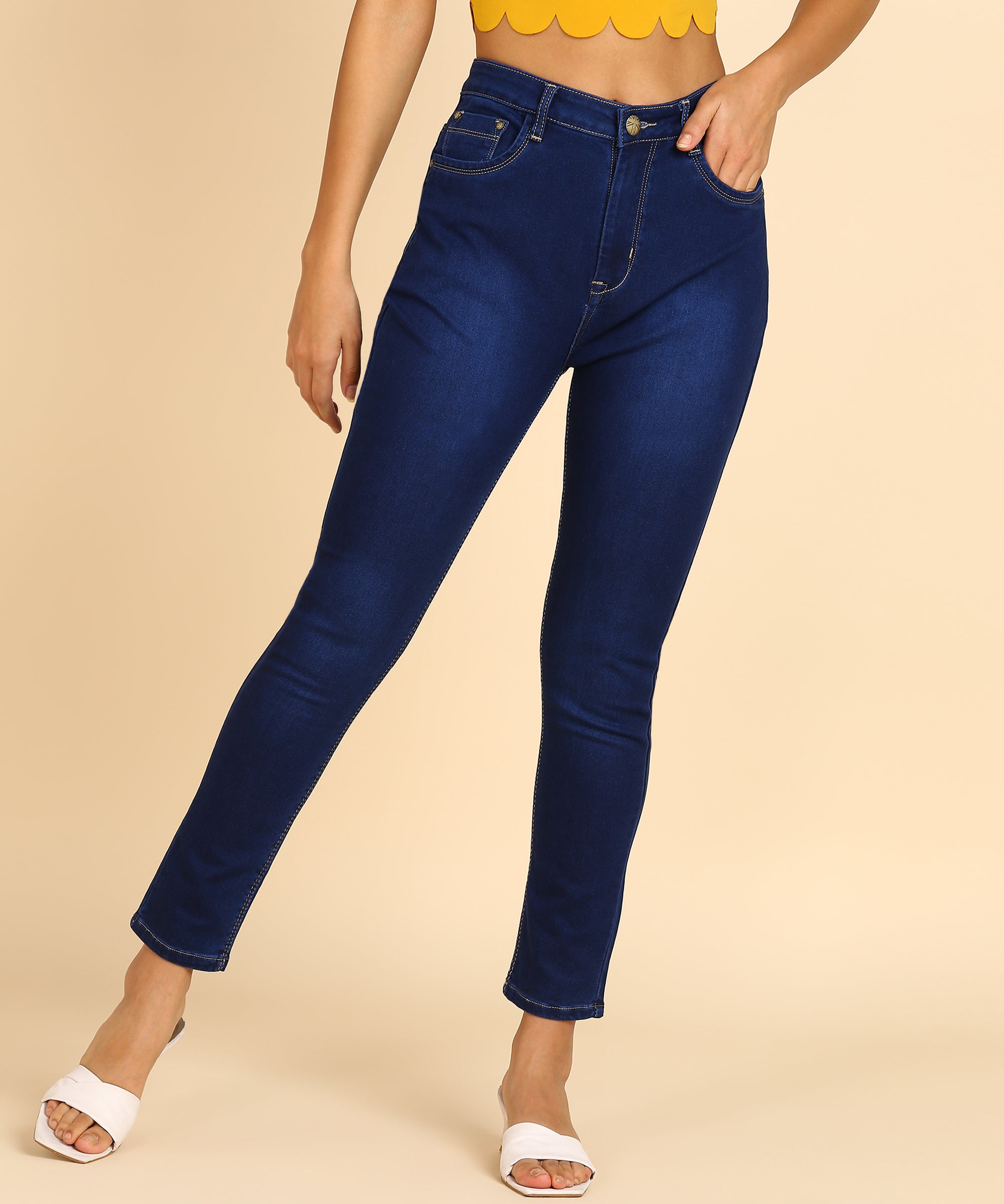 Four Ways To Make High Waist Skinny Jeans Slimming - Sydne Style