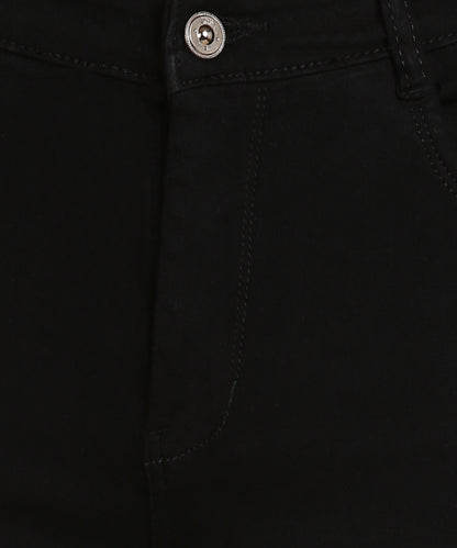 Black High Rise Slim Fit Ankle Length Jeans- 5100N