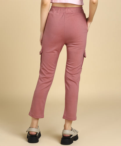 Casual High Waist Tapered Cargo Pants