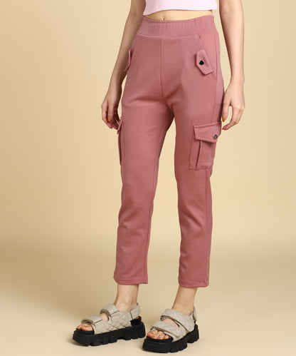 Casual High Waist Tapered Cargo Pants