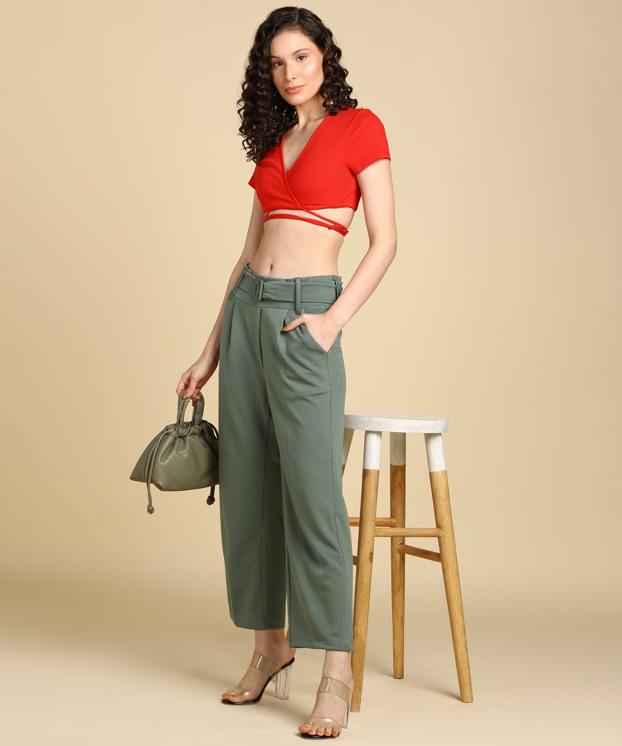Jeans & Trousers | Formal Parallel Pants For Women | Freeup