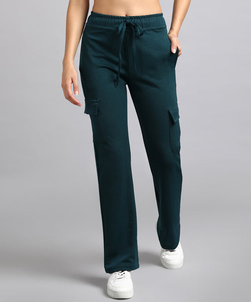 Off White Casual High - Waisted Parallel Cargo Trouser Pants for Women –  Glossia Fashion