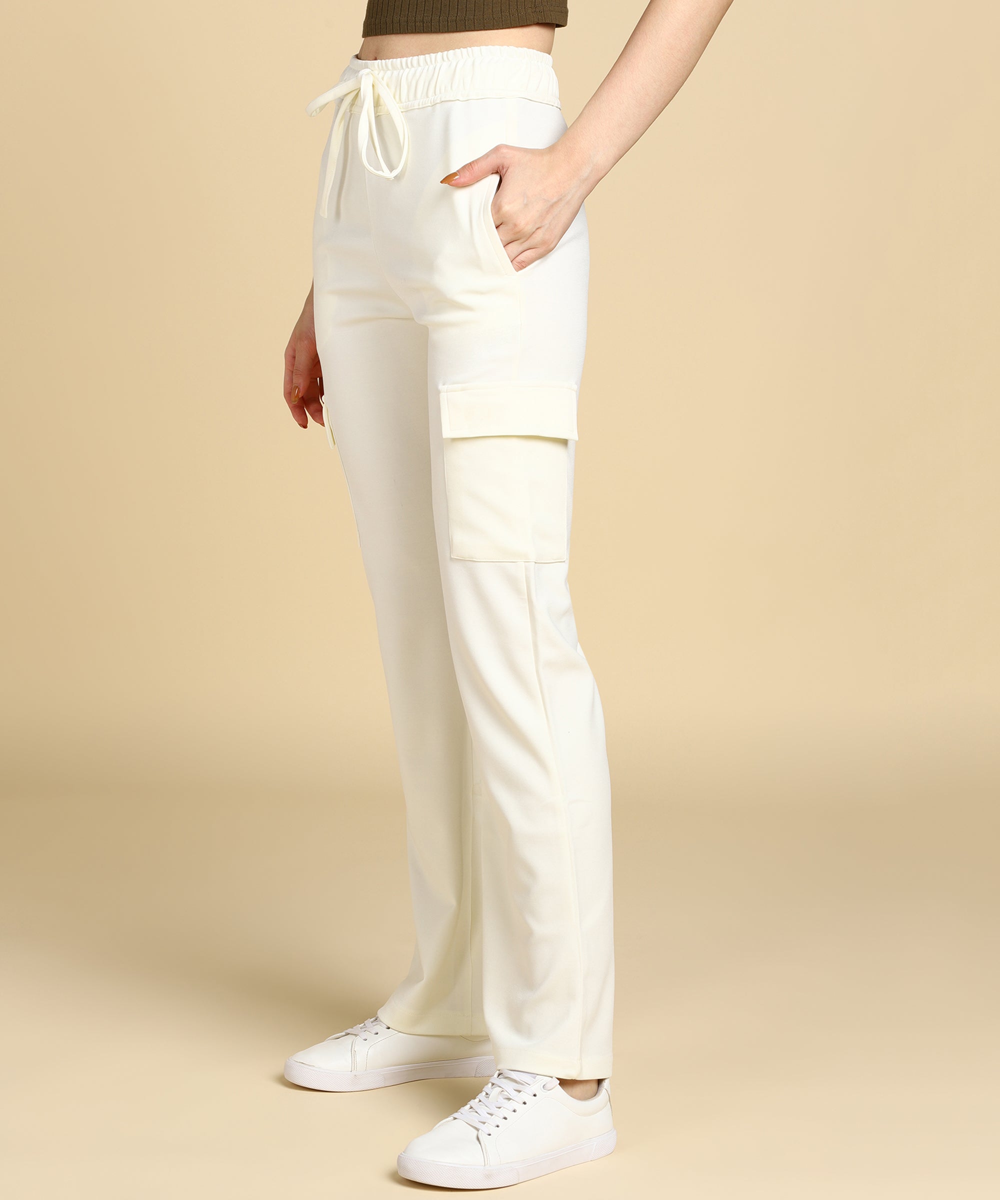 Buy Casual Men's Skinny fit Clean Front Formal Trouser Dress Pants (34, Off  White) at Amazon.in